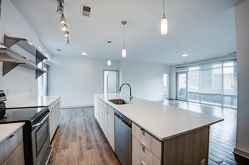 Kitchen with island